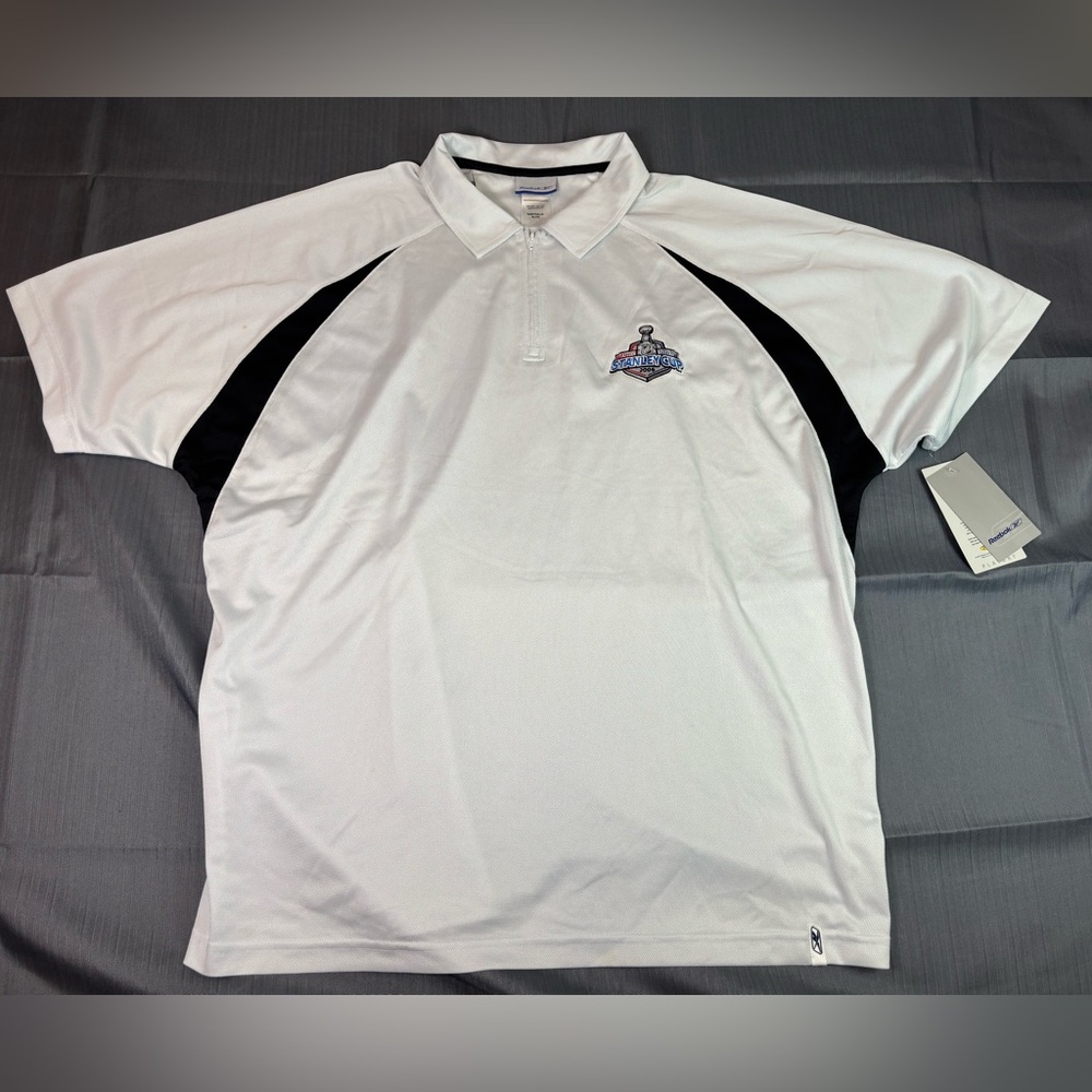 Vintage NWT Reebok 2006 Stanley Cup Finals Polo Shirt – White XL – Official NHL